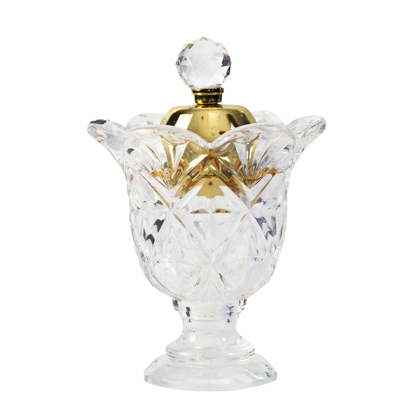 Luxury Crystal Glass Cup Ornament Incense Bakhoor Burner